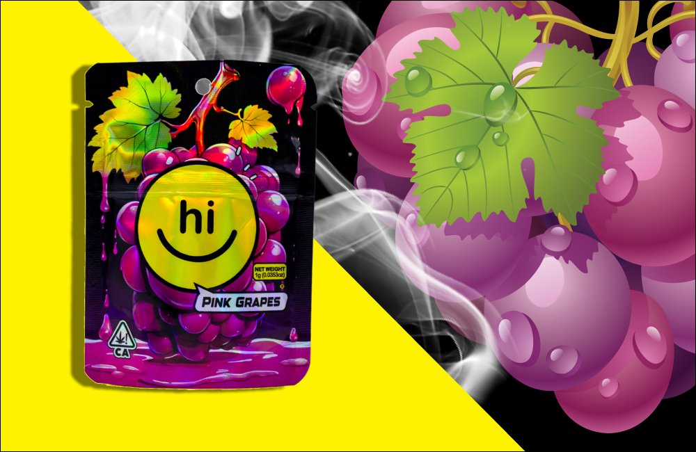 HICANNA Pink Grapes  1 gram live resin cartridge 1